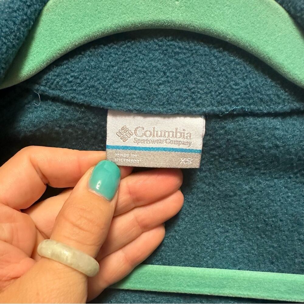 Columbia emerald full zip light weight fleece Size XS - Picture 2 of 6
